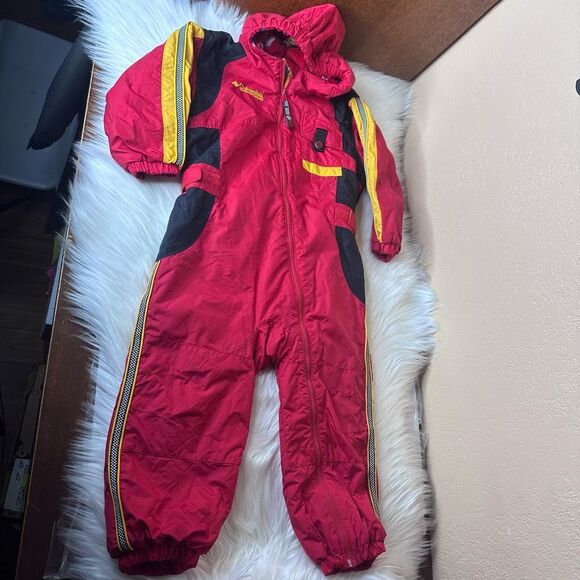 Columbia Other - Colombia Snowsuit Fleece Lined Race Car Style Size 3T